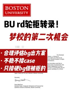 BU本科商科被拒？两天argue拿Questrom offer