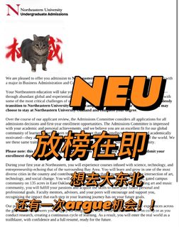 neu放榜，拒信不是终点，放弃才是