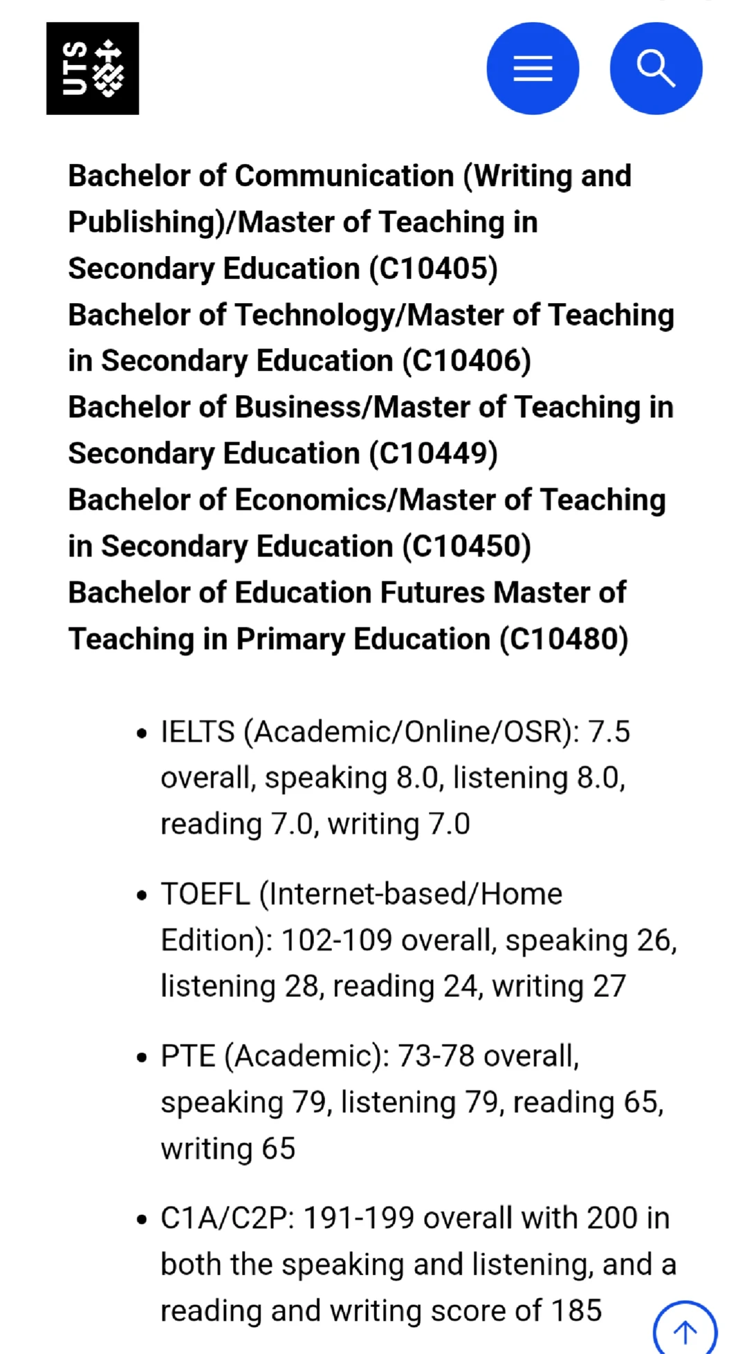 uts语言班挂科差1分,argue成功入学了 · 封面图片