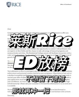 Rice拒绝空泛的优秀学生