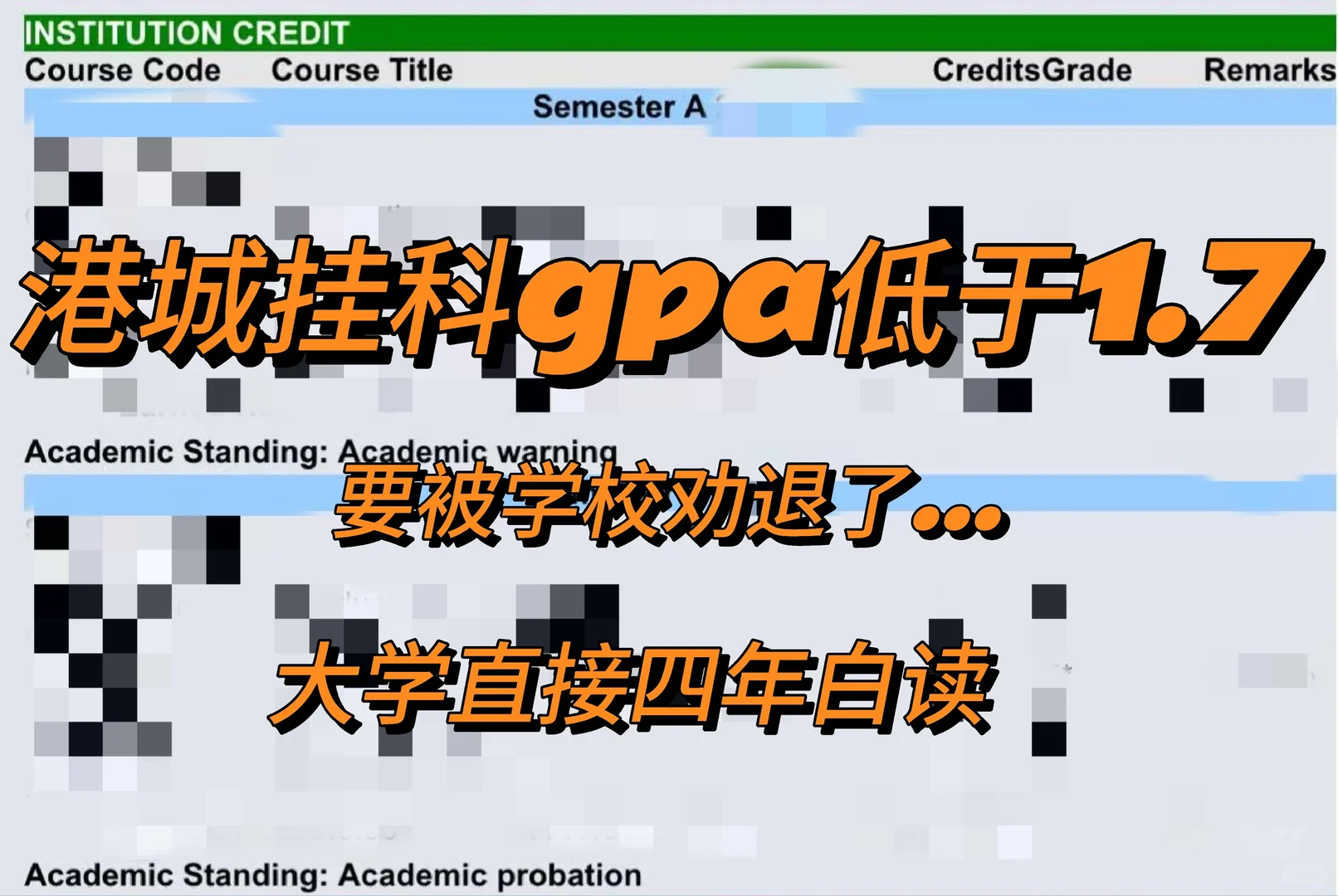 港城挂科先保学籍,再谈补课 · 封面图片