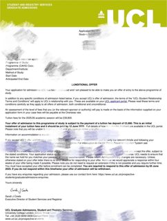 UCL巴院语言，小分0.5卡住整个offer