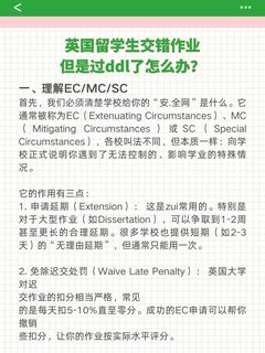 英国留学生交错作业，但是过ddl了怎么办？(1)