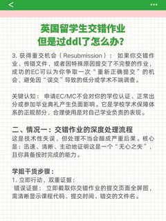 英国留学生交错作业，但是过ddl了怎么办？(3)