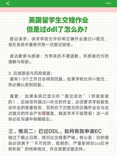 英国留学生交错作业，但是过ddl了怎么办？(4)