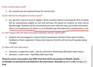 格拉斯哥大学Resit常见问题～(2)