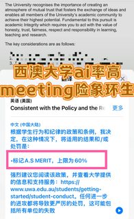 西澳大学ai率高…meeting前还和导师吵架了…