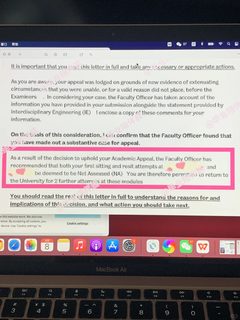 谢菲尔德补考挂科3门…被劝退😭哭到嗓子哑了(1)