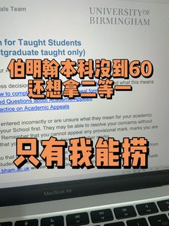 伯明翰本科学位差点到二等一，我把你抬上去