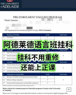 阿德莱德语言班差3分也有路径