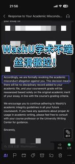 WashU能用ai？当然不能，不然为啥有学术不端