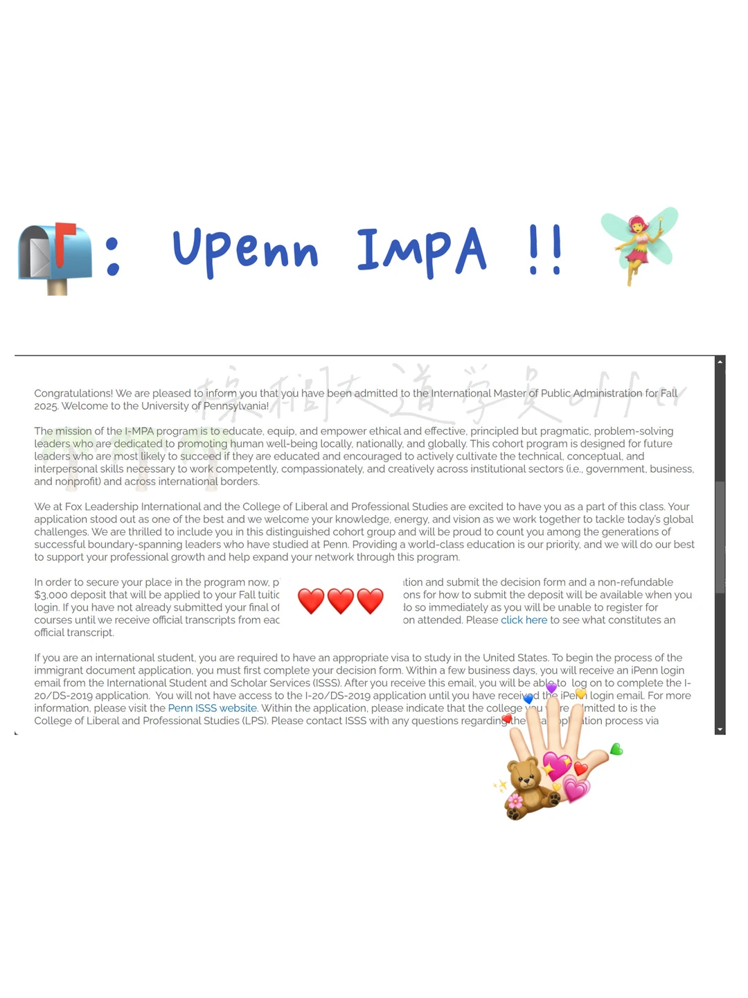 英专本科 拿到宾大 IMPA offer啦🧚♀️ · 图文图片