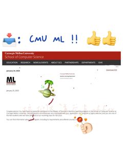 最好的新年礼物：CMU ML offer😭