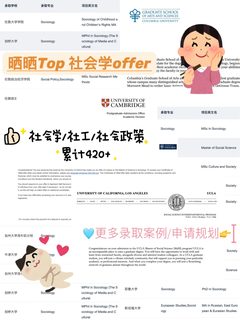 27/28fall真的没人想申社会学硕士吗 !!!