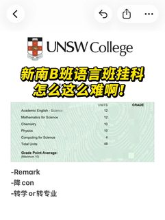 新南语言班不是有手就行啊！教授真会卡分啊！