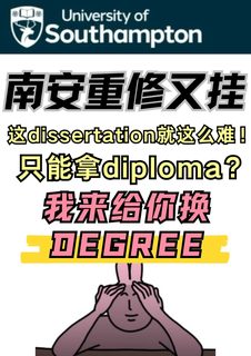 南安dissertation重修又挂？我给你换degree(1)
