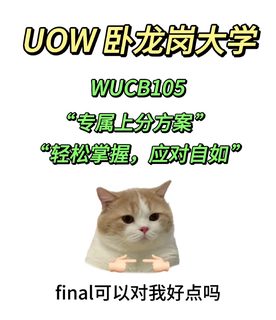卧龙岗大学WUCB105线下final提高方案