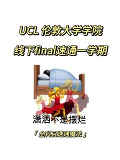 UCL 伦敦大学学院 需要的考试突击❗❗❗